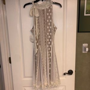 NWT Altar’d State Cream Lace Detailed Dress